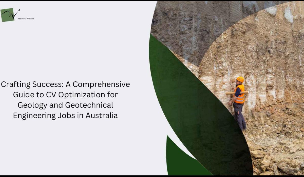 CV For Geology & Geotechnical Engineering Jobs In Australia