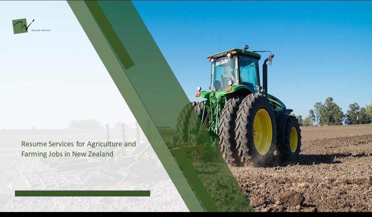 Resume Services for Agriculture and Farming Jobs in New Zealand