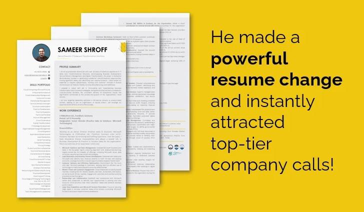 He Made A Powerful Resume Change And Instantly Attracted Top-Tier Company Calls!